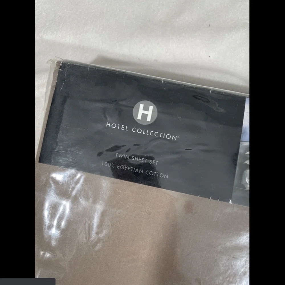 NIB Hotel Collection‎ 525 TC Twin Sheet Set Truffle